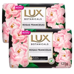 Kit 2 Sabonete em Barra Lux Botanicals Rosas Francesas 125g