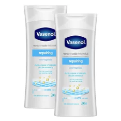 Kit 2 Loção Desodorante Hidratante Vasenol Recuperação Intensiva Reparadora 200ml