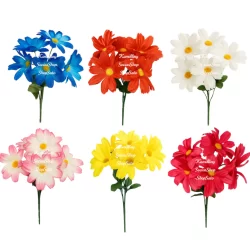 Margaridas Buque Flores Falsas Artificiais Decoração De Casa Flore Arranjo De Flores, Decoração para Eventos