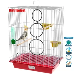 Gaiola Vivopet Para Calopsitas Junior Maritaca Periquito Acessórios Aves e Pássaros