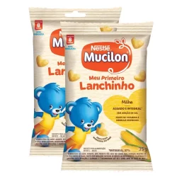Kit 2 Biscoito Mucilon Snack Milho 35g