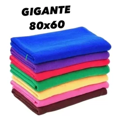 Panos Chão Microfibra Gigante Kit 5 Un 80x60cm Direto da Fábrica Multiuso Limpa Seca Casa Carro Quintal Frete Grátis