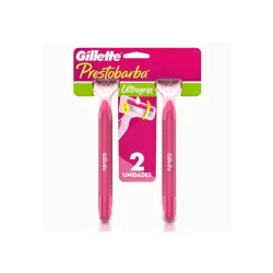 Aparelho de Barbear Gillette Presto Ultragrip Móvel Feminino com 2 unidades