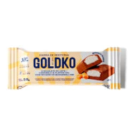 Barra de Proteína Caramelo e Flor de Sal com Recheio de Marshmallow 50g GOLDKO