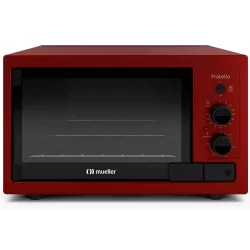 Forno Elétrico de Bancada Mueller Fratello Vermelho 44 Litros 127v