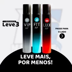 Kit 3 Perfumes VIP FIT ou LUX (Escolha as Fragrâncias Pelo Chat)