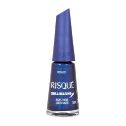 Esmalte Azul Risqué & Chilli Beans Asas para Liberdade  8ml