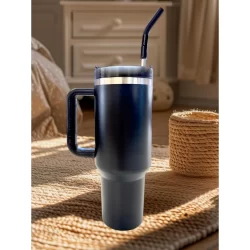 copo garrafa Térmica inox 1200ml canudo de inox com borracha-inox (externo-interno)
