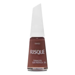 Esmalte Risqué Marrom Cremoso Terracota Que Provoca 8ml