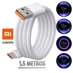 Cabo Turbo Xiaomi Mi Charge Tipo C Original 30W 33W 55W 67W 120W | 1.5M Rápido USB-C