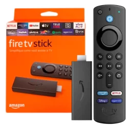 Amazon Fire Stick TV Full HD 3ª Geração Alexa Comando de Voz Original