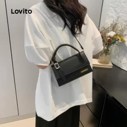 Lovito Casual simples Design diário pequena bolsa de ombro para mulheres LFA76103