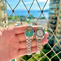 Relógio Orimet Mini Feminino a Prova D´Água Prata Luxo