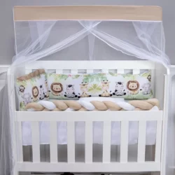 Kit Mini Berço 08 Peças – Conforto, Charme e Proteção para o seu Bebê
