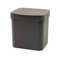 Lixeira de Pia Cozinha Trium 2,5L Chumbo Esconde Saco - Ou