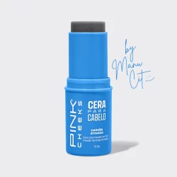 Cera para Cabelo AntiFrizz  by Manu Cit 13,5g Lançamento Pink Cheeks Exclusivo Carvão Ativado
