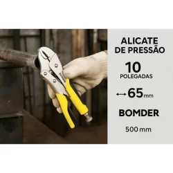 Alicate De Pressão 10 Polegadas Com Trava  Bomvink Bom-1630