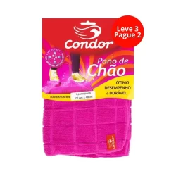 Pano Microfibra de Chão Condor 70cm x 48cm - Leve 3 Pague 2