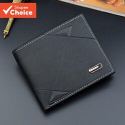 Homens Casuais Curtos Pequenos Bifold PU Carteira De Couro Porta-Cartões De Crédito Embreagem Negócio Bolsa Slim