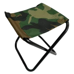 Banqueta Banquinho de Pesca Acampamento Camuflada Resistente Pequeno Compacto