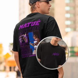 Camiseta Repper Matuê Biografia Rap Artista Cantor Camisa Básica Unissex Exclusiva Algodão 30.1 Qualidade Premium