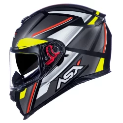 Capacete Asx Eagle Sv Explorer Fosco Preto/Grafite/Amarelo