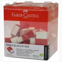 Borracha Branca Pequena Faber-Castell - Pote com 24 unidades
