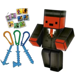 Boneco Minecraft Turma Do Problems Kadu 25cm Articulado Gamer