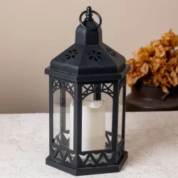 Luminaria Decoração Lanterna Vela Led Lampião