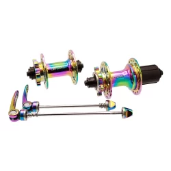 Par Cubo aluminio dianteiro/traseiro rolamento k7 de 8 a 12 velocidades c/blocagem freehub 6 paws GTA BARULHENTO