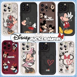 Capa Para Motorola Moto G22 G30 G9Play G32 G15 G60 G53 G24 G35 G84 G85 G54 Embalagem Casal Bonito Disney Mickey Minnie M