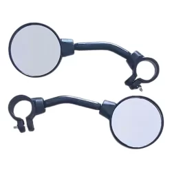 Par Espelho Retrovisor Bike Redondo Haste Curta Bicicleta