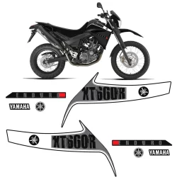 Kit Adesivos + Emblema Yamaha Xt 660r Moto Preta