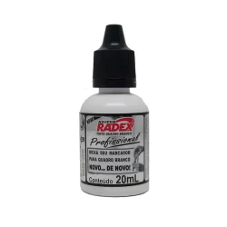 Tinta para pincel de quadro branco 20ml Preto Radex