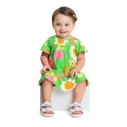 Vestido Floral para Bebê Menina Quimby