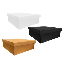 Caixa para Presente Luxo - 19,5x19,5x8,5cm - 01 unidade - Rizzo