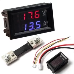 Voltimetro Amperimetro + Shunt Resistor 50a Dc 0-100v