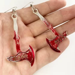 Nova Jóia Criativa Personalizada Jóias Personalizadas Brincos De Tesoura De Machado Populares De Halloween Exagerados