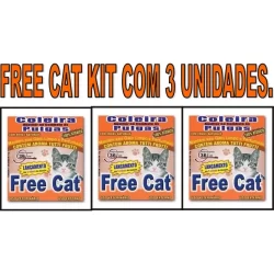 KIT COM 3 Coleiras Free Cat PARA GATOS
