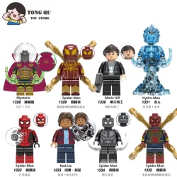 Superhero Minifigures Spider-Man Ned-Liz Coleção de brinquedos Ned-Liz Ornamentos mini Modelo Presente