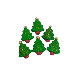 Confeito de Açúcar - Árvore de Natal - 6 unidades - Abelha Confeiteira - Rizzo