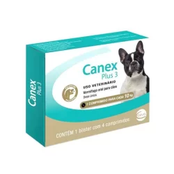 Canex Plus 3 Ceva Vermífugo para Cães - 4 Comprimidos