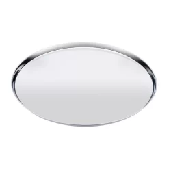 Forma de pizza 34 cm em aço inox com borda assadeira alta qualidade