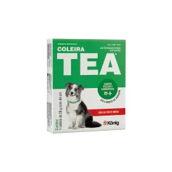 COLEIRA TEA CAO M 44CM 28G KONIG PARA CAES PEQUENOS E MEDIOS