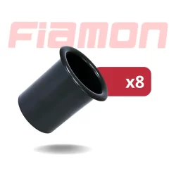 Kit 8 Aero Dutos 4  Fiamon Plástico - Preto