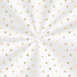 Saco Adesivado Decorado com Aba - Dots Ouro - 100 unidades - Cromus - Rizzo