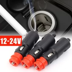 Plugue De Isqueiro De Carro 12V-24V-Acessórios De Macho-Adaptador De Tomada De Energia-Alta Qualidade , Resistente Ao Ca