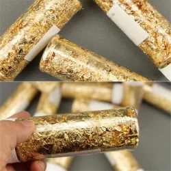 Gold Leaf Comestível 2g Para Cozinhar Bebida Bolo De Sobremesa Decoração De Sorvete