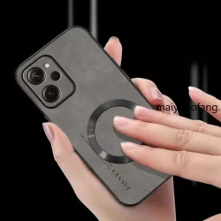 Invólucro xiaomi POCO X5 PRO 5G 5G Capa De Telefone Protetora De Anel De Sucção Magnética Antivibração Com Bordas Suaves