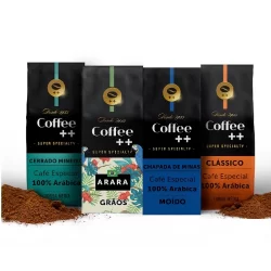 Kit 4 Pacotes Café Especial Torrado e Moído Coffee Mais - 4 x 250 gramas